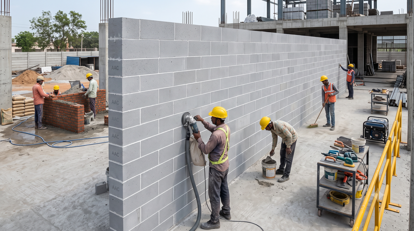 Infrastructure Boundary Wall Construction